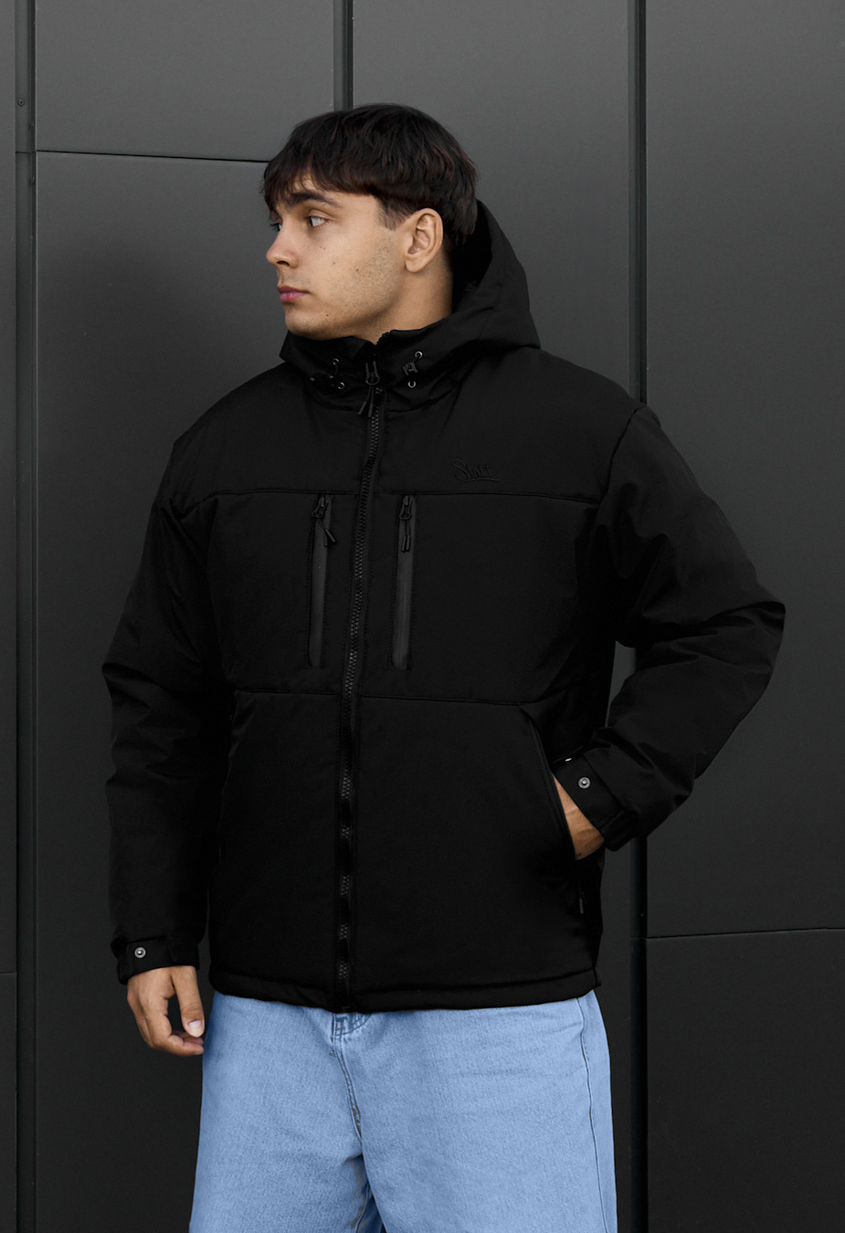 Kurtka zimowa Staff  br black logo