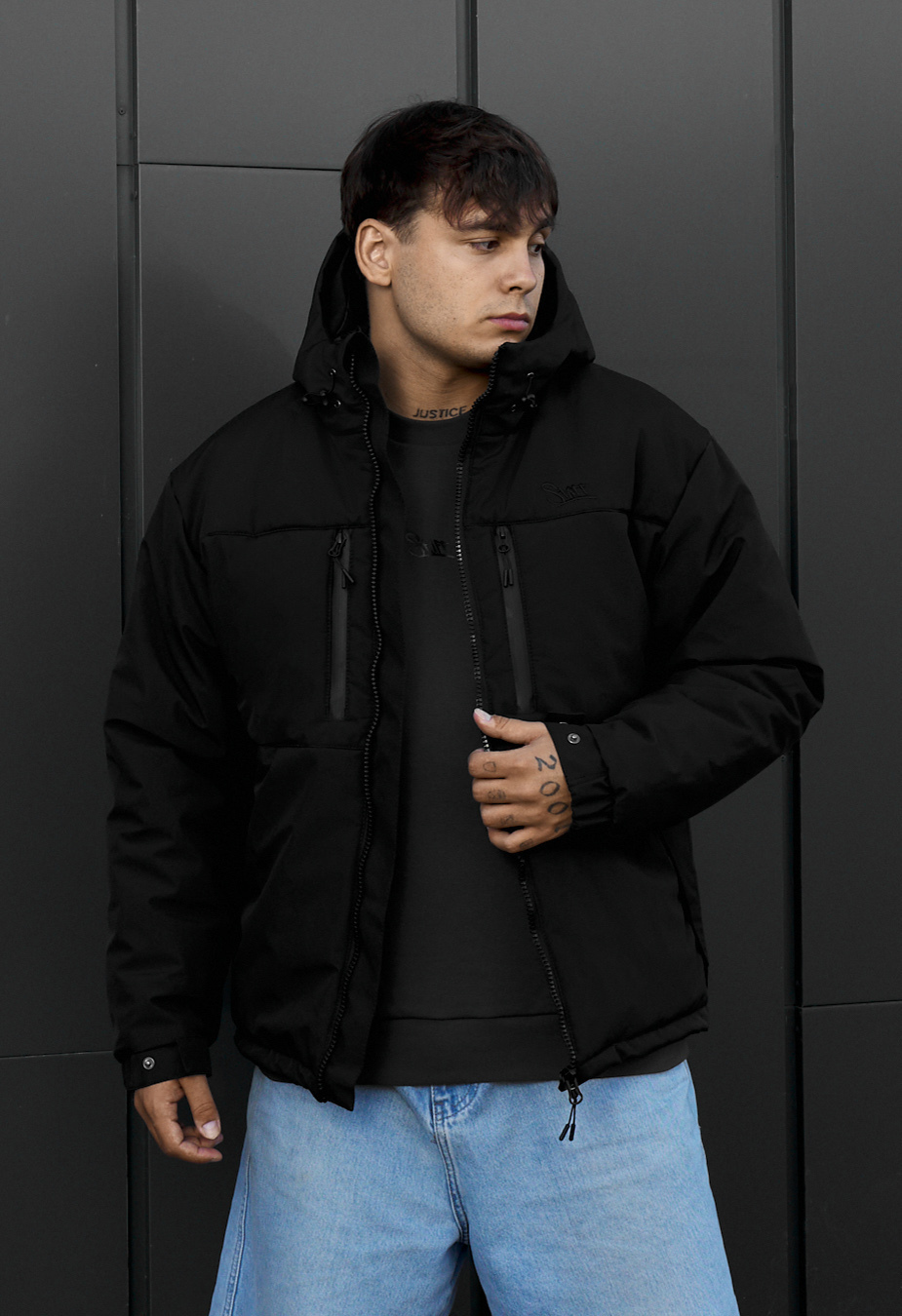 Kurtka zimowa Staff  br black logo