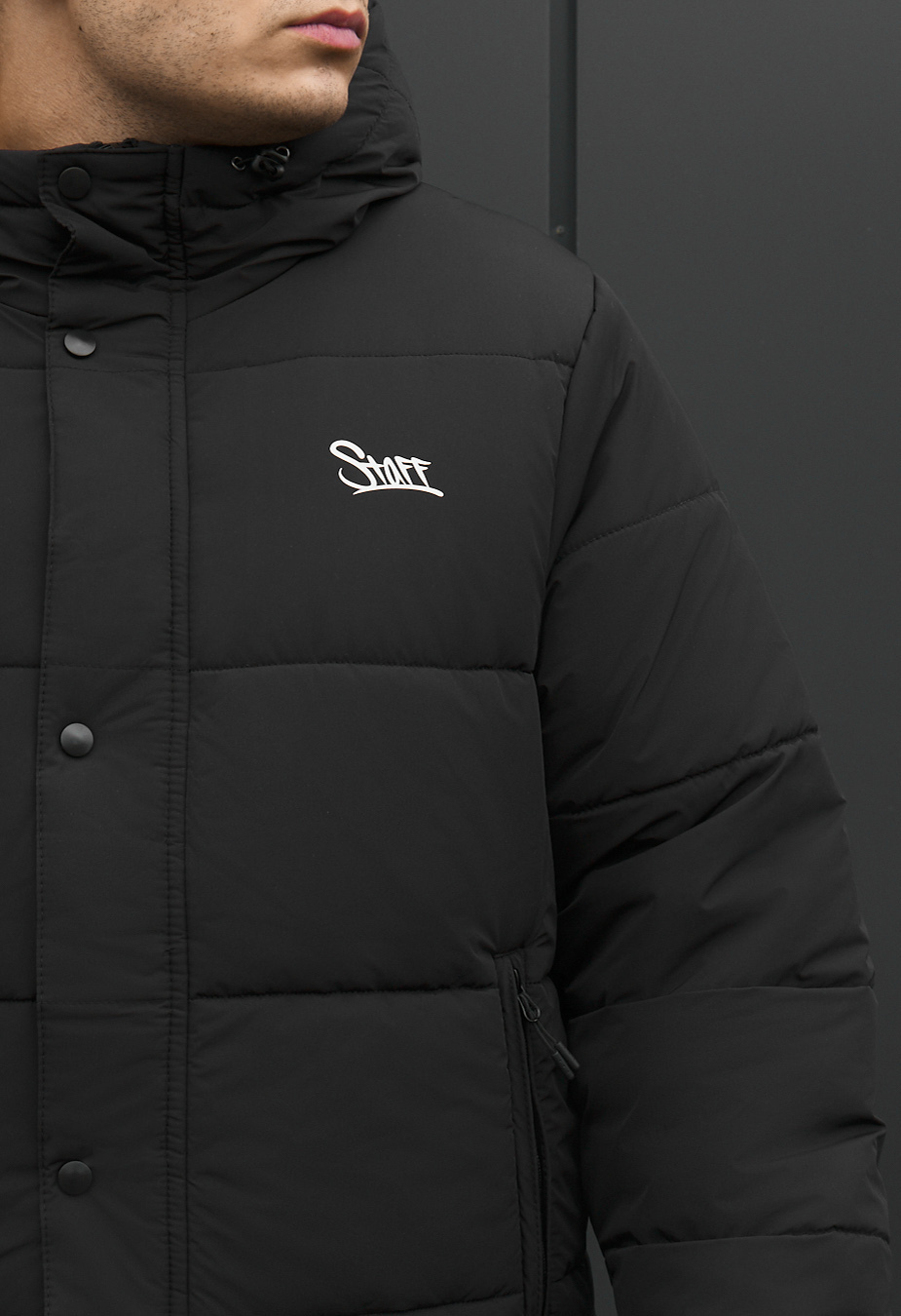 Kurtka zimowa Staff mu logo black