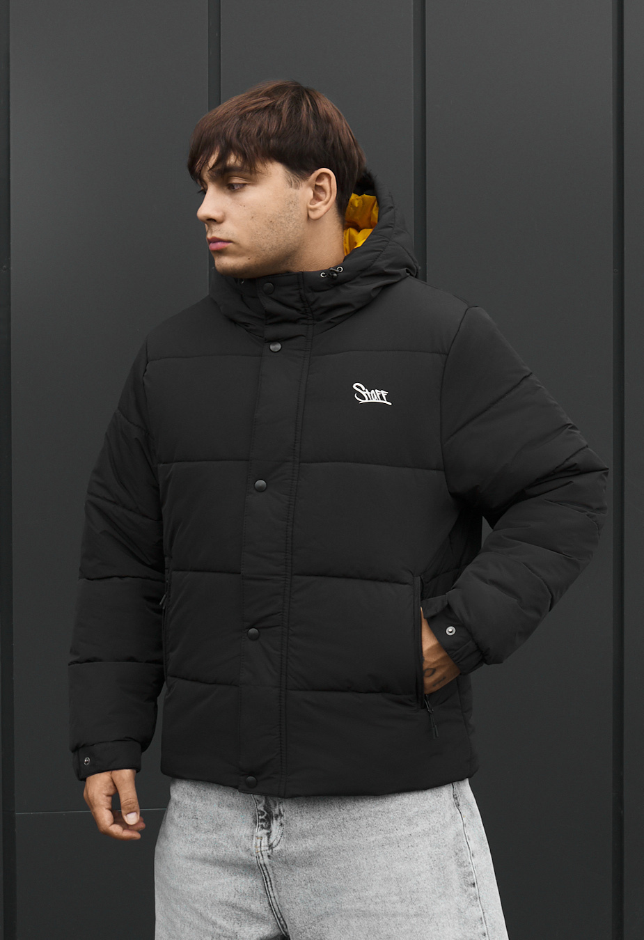 Kurtka zimowa Staff mu logo black