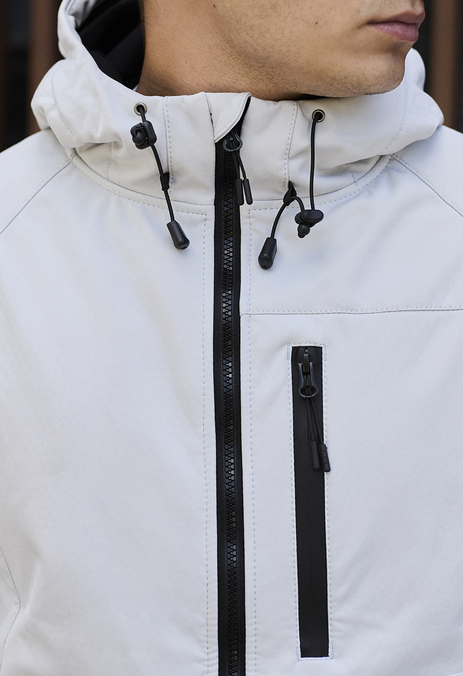 Kurtka Staff soft shell mo white