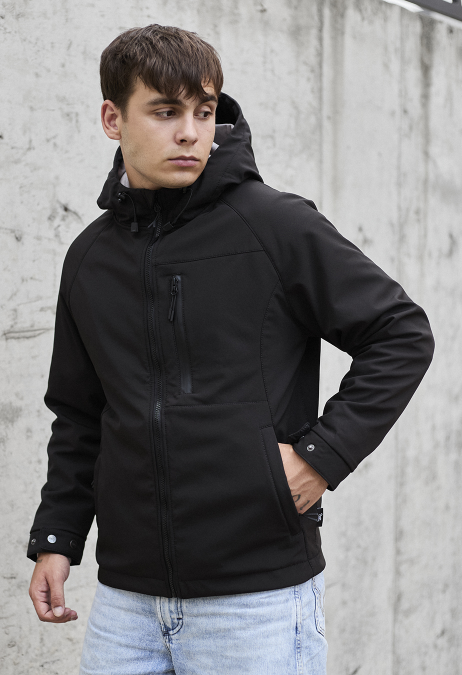 Kurtka Staff soft shell mo black