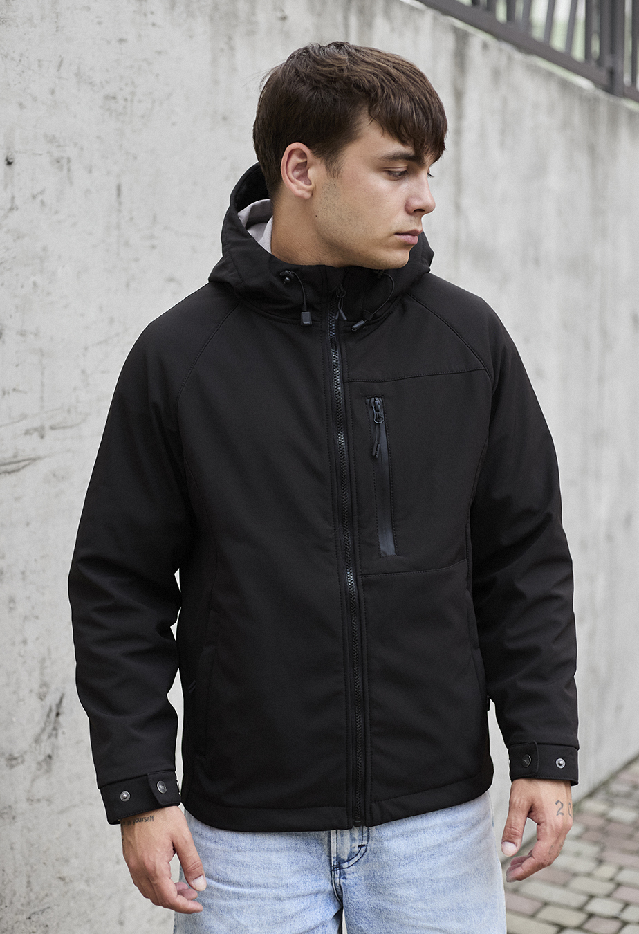 Kurtka Staff soft shell mo black