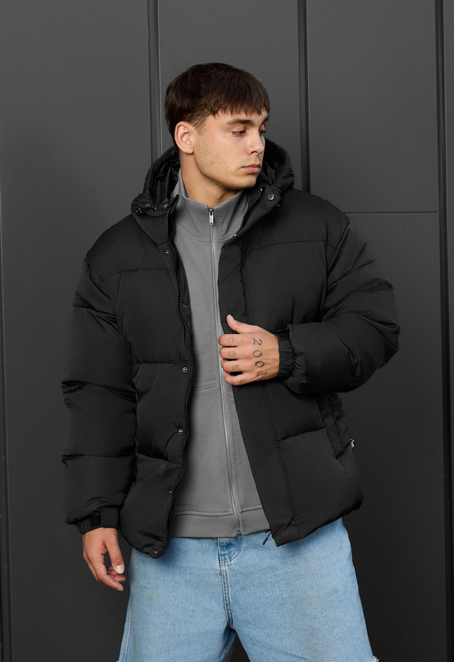 Kurtka zimowa Staff zyne black oversize