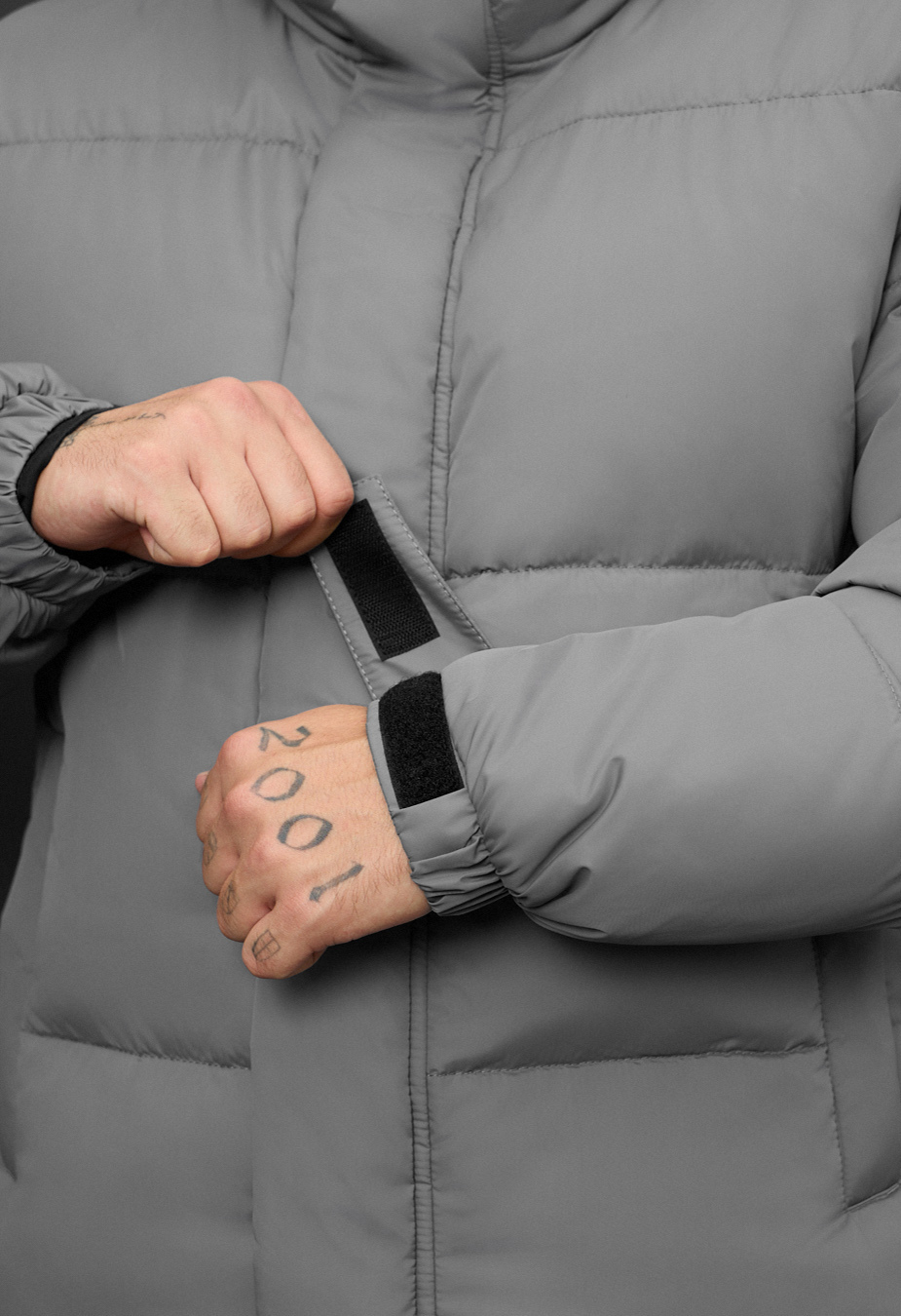 Kurtka zimowa Staff zyne gray oversize