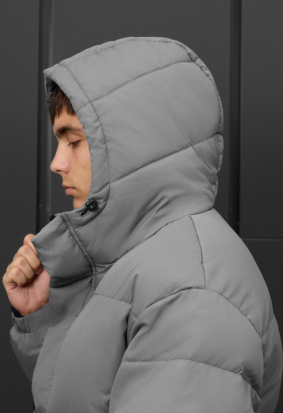 Kurtka zimowa Staff zyne gray oversize
