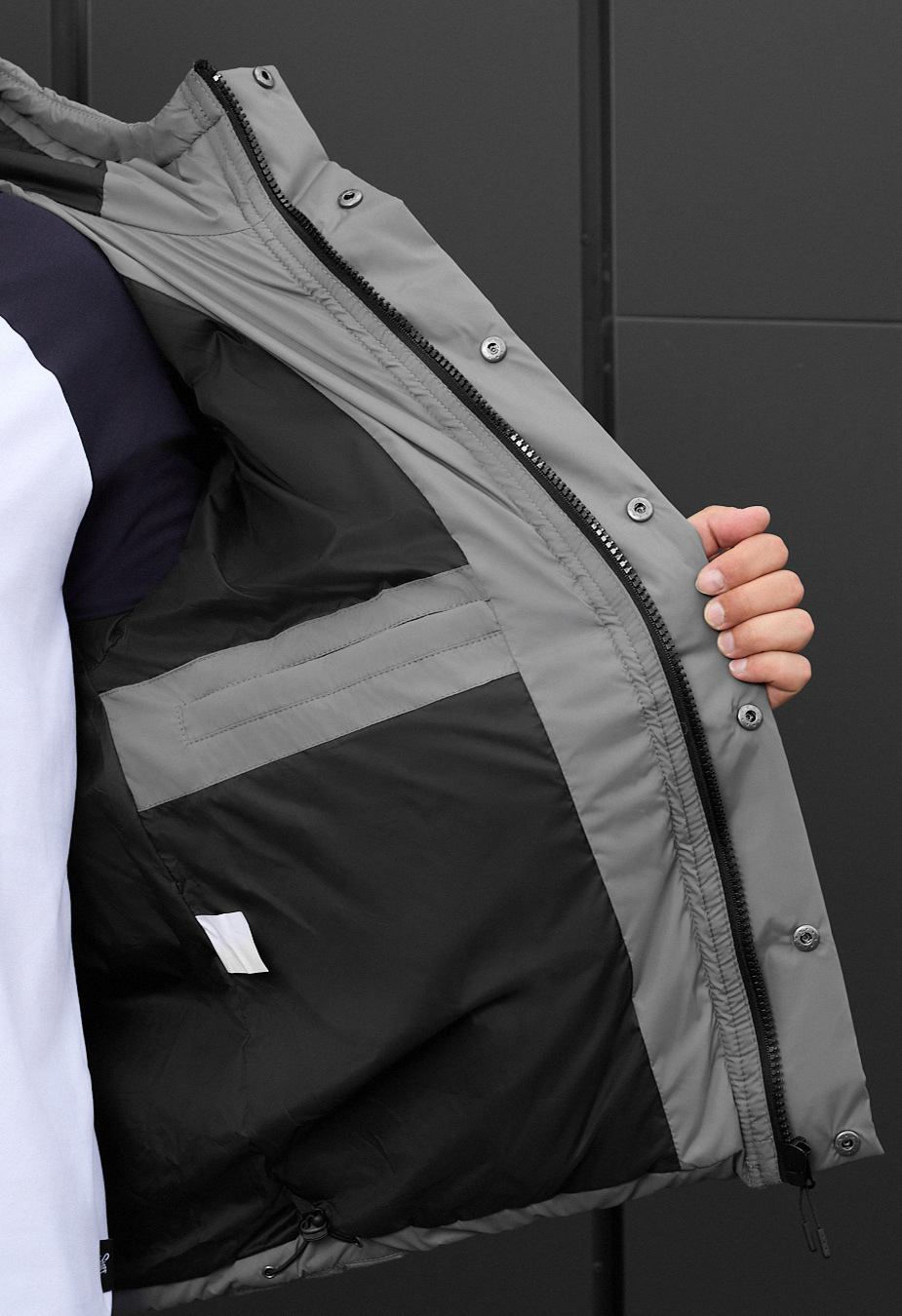 Kurtka zimowa Staff zyne gray oversize