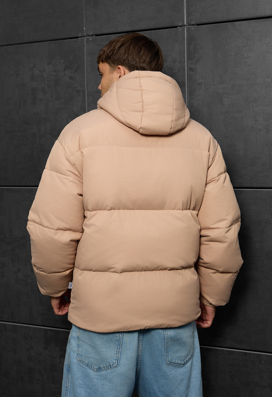 Kurtka zimowa Staff zyne beige oversize