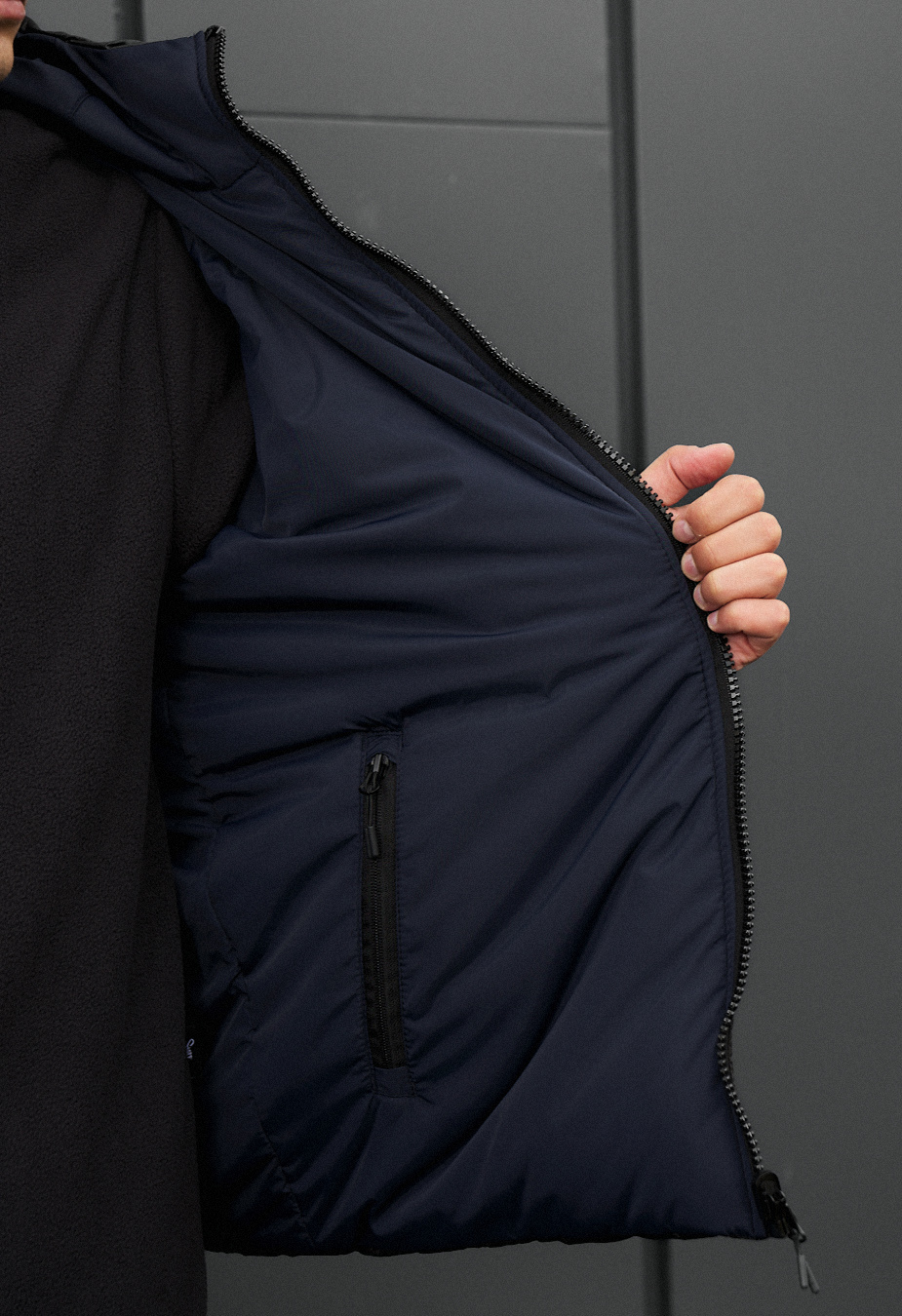 Dwustronna zimowa kurtka Staff rovx black & navy