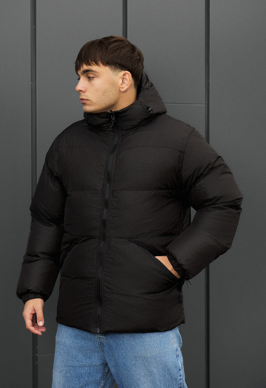 Dwustronna zimowa kurtka Staff rovx black & navy