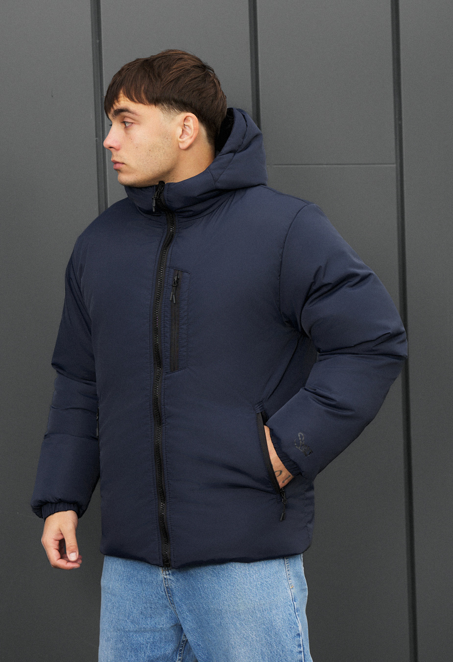 Dwustronna zimowa kurtka Staff rovx black & navy