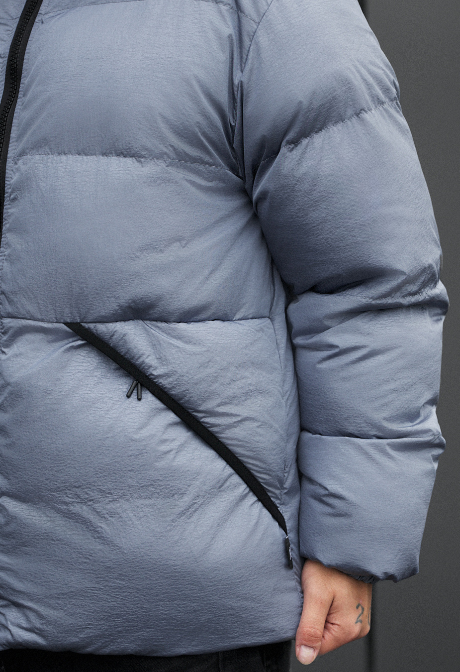 Kurtka zimowa dwustronna Staff rovx black & blue gray