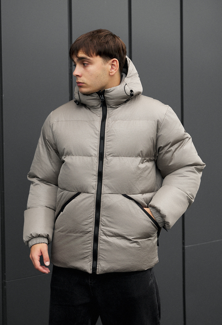 Kurtka zimowa dwustronna Staff rovx black & gray