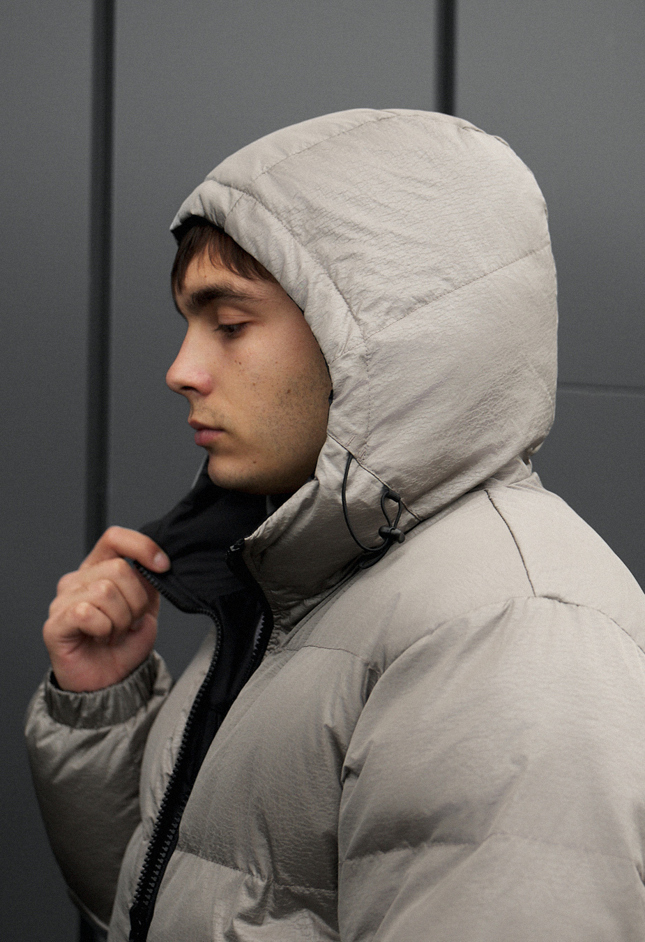 Kurtka zimowa dwustronna Staff rovx black & gray