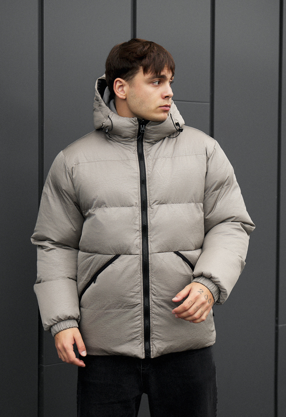 Kurtka zimowa dwustronna Staff rovx black & gray