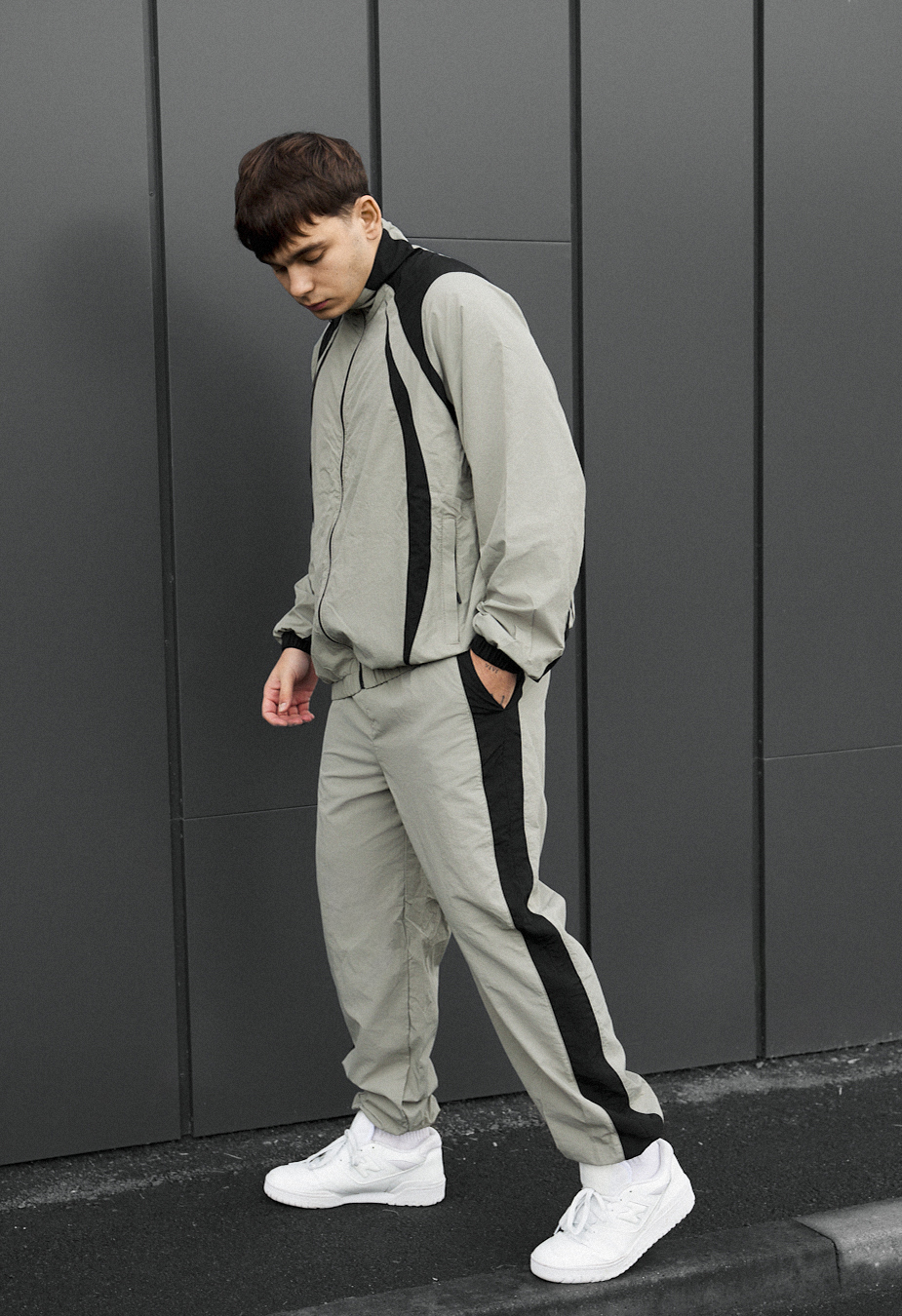 Dres Staff cap light olive & black oversize