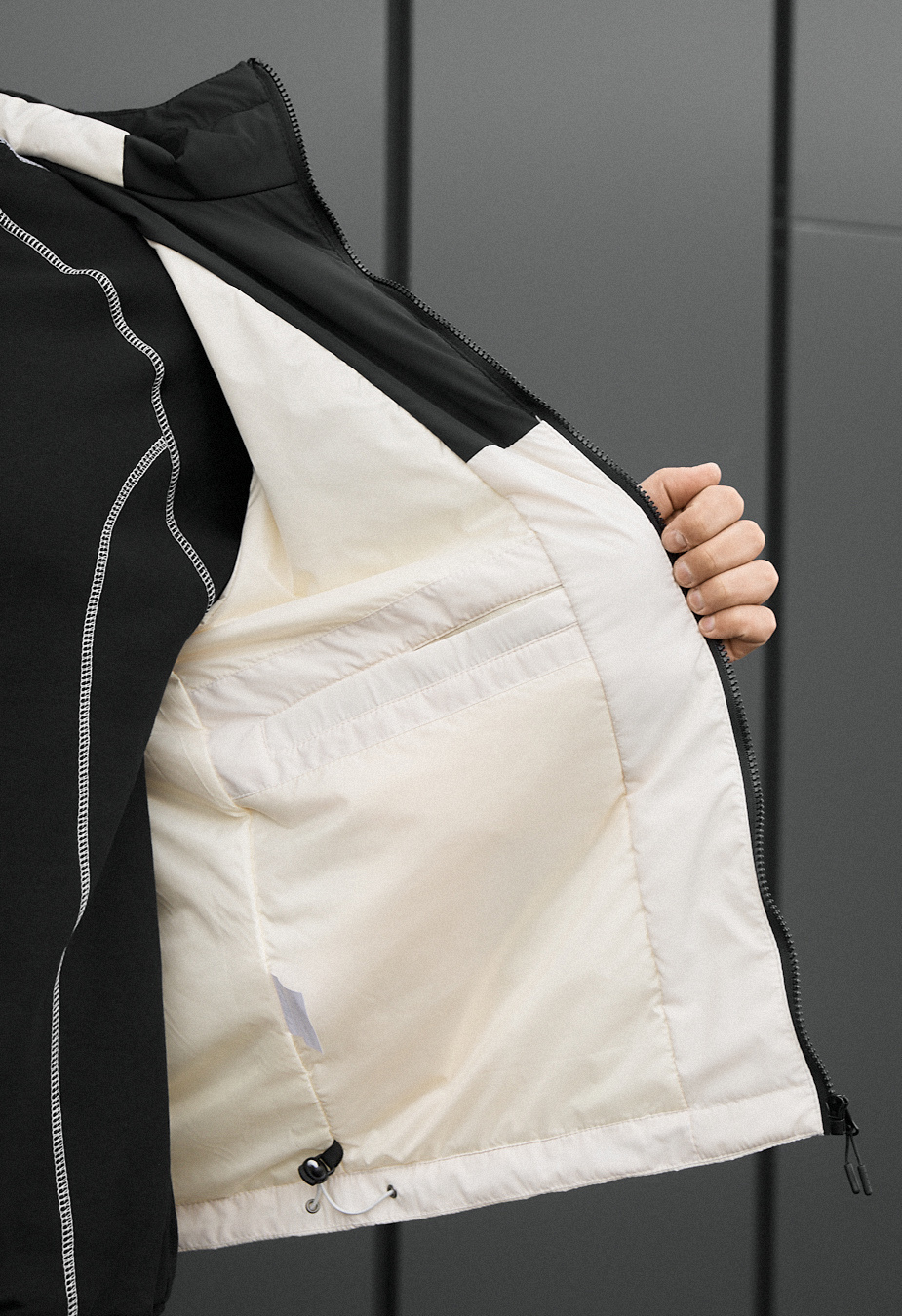 Kurtka przejściowa Staff jax black & milk