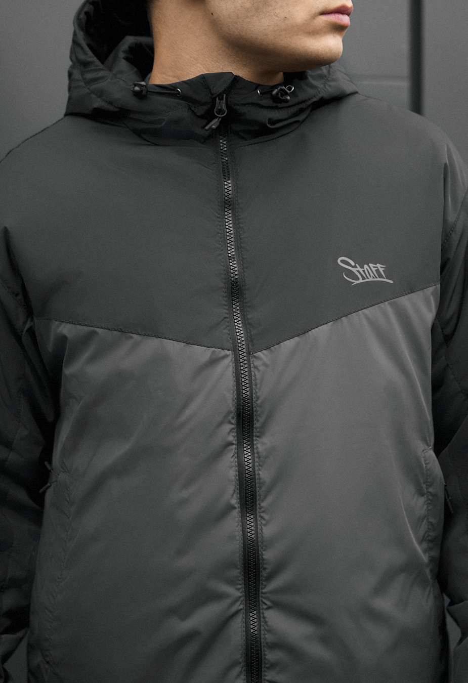 Kurtka przejściowa Staff jax black & dark gray