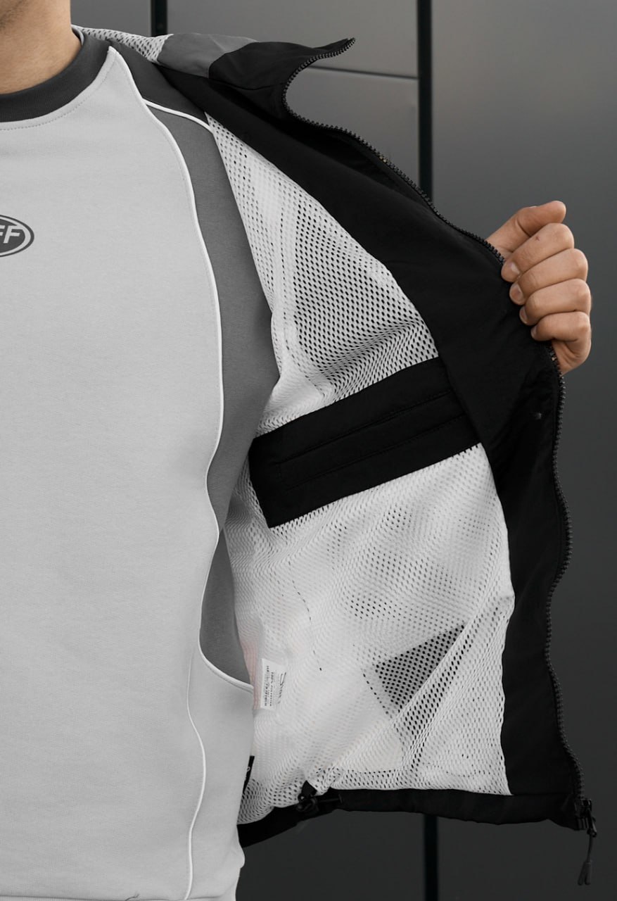 Wiatrówka Staff tek black & gray