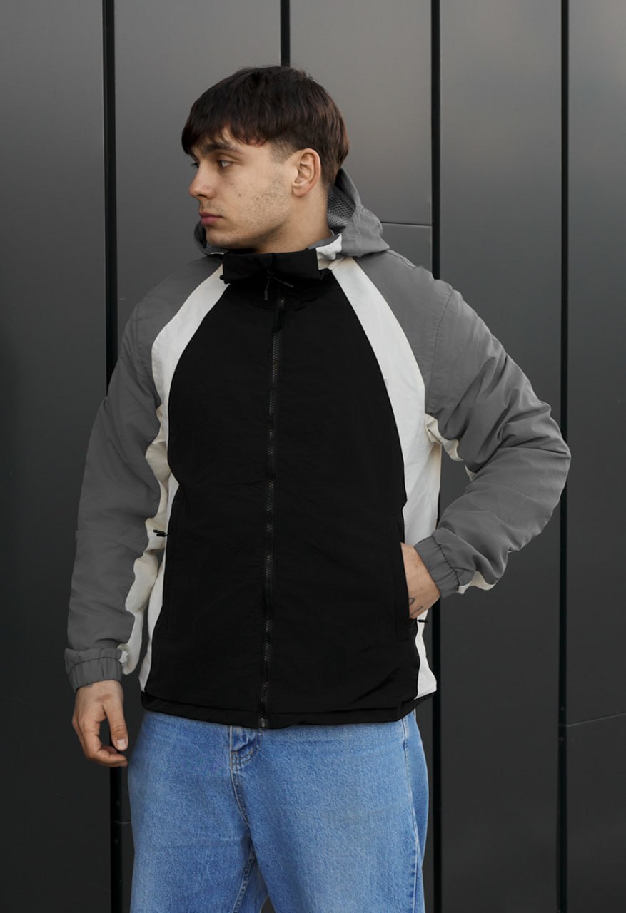 Wiatrówka Staff tek black & gray