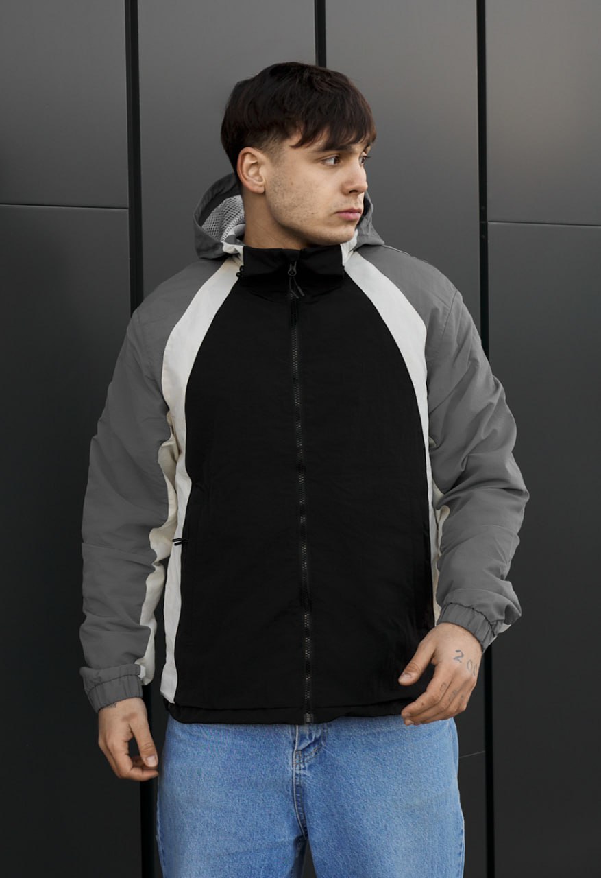 Wiatrówka Staff tek black & gray