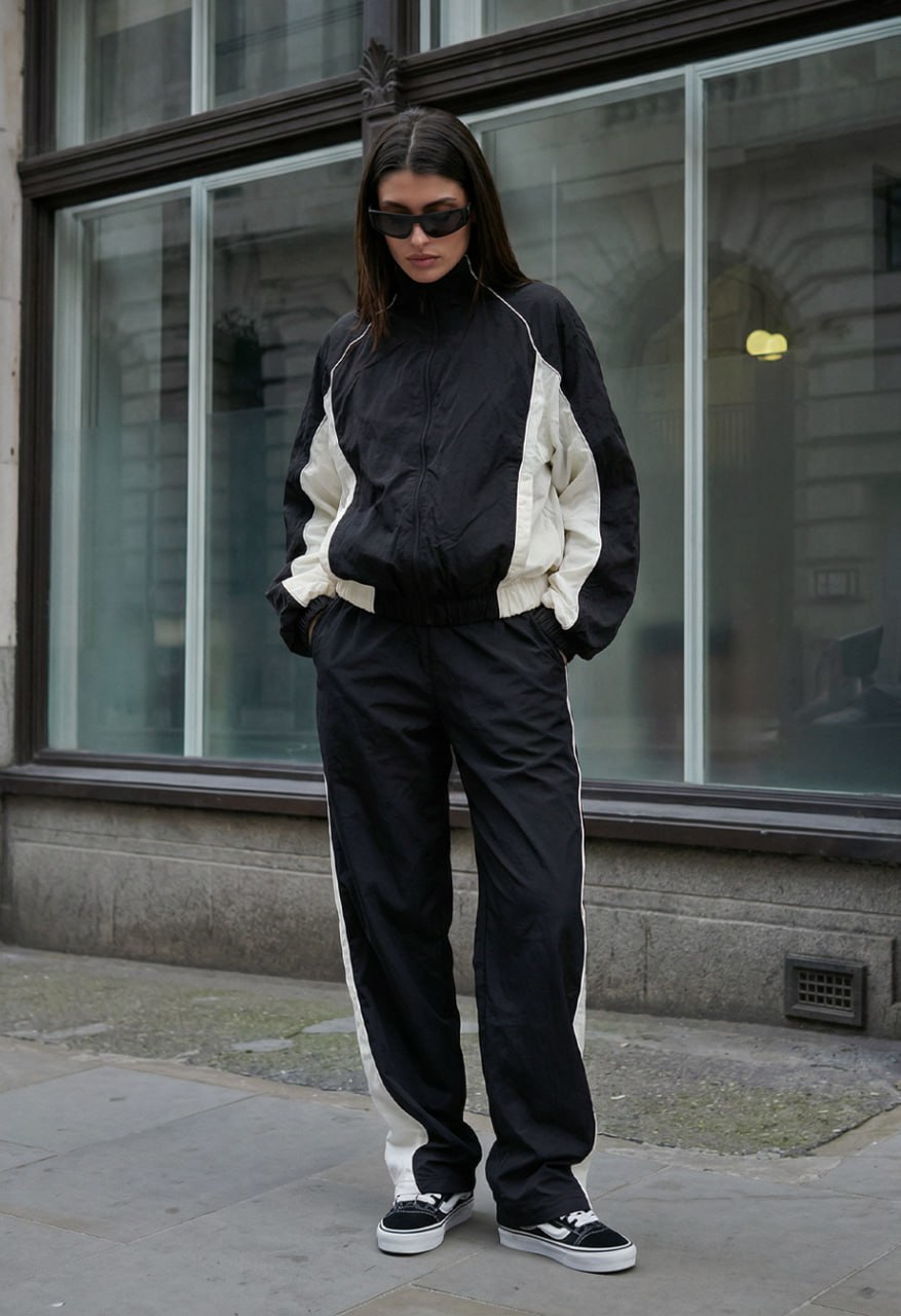 Dres Staff lim black & milk reflective oversize