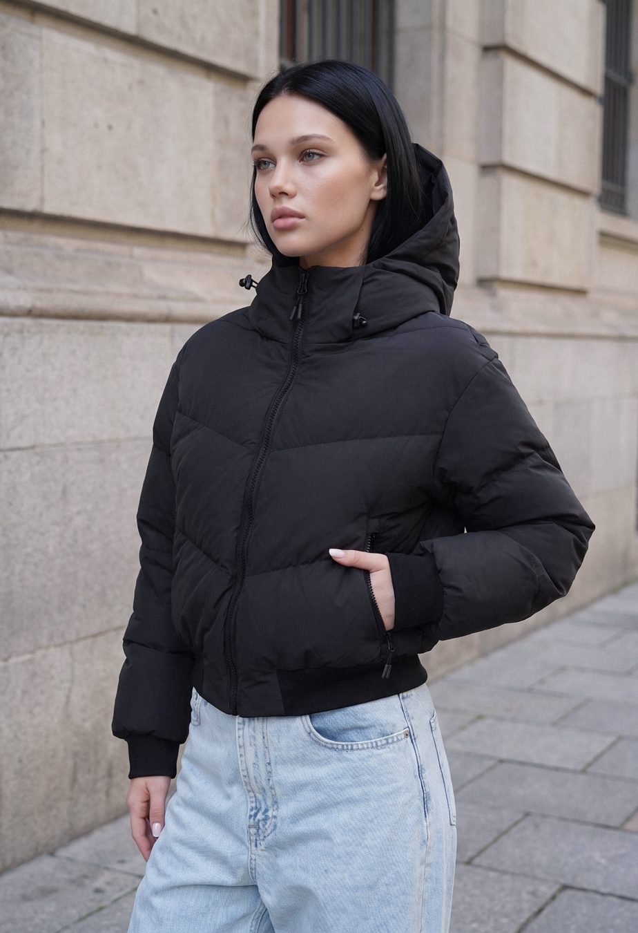 Kurtka Staff tu black oversize