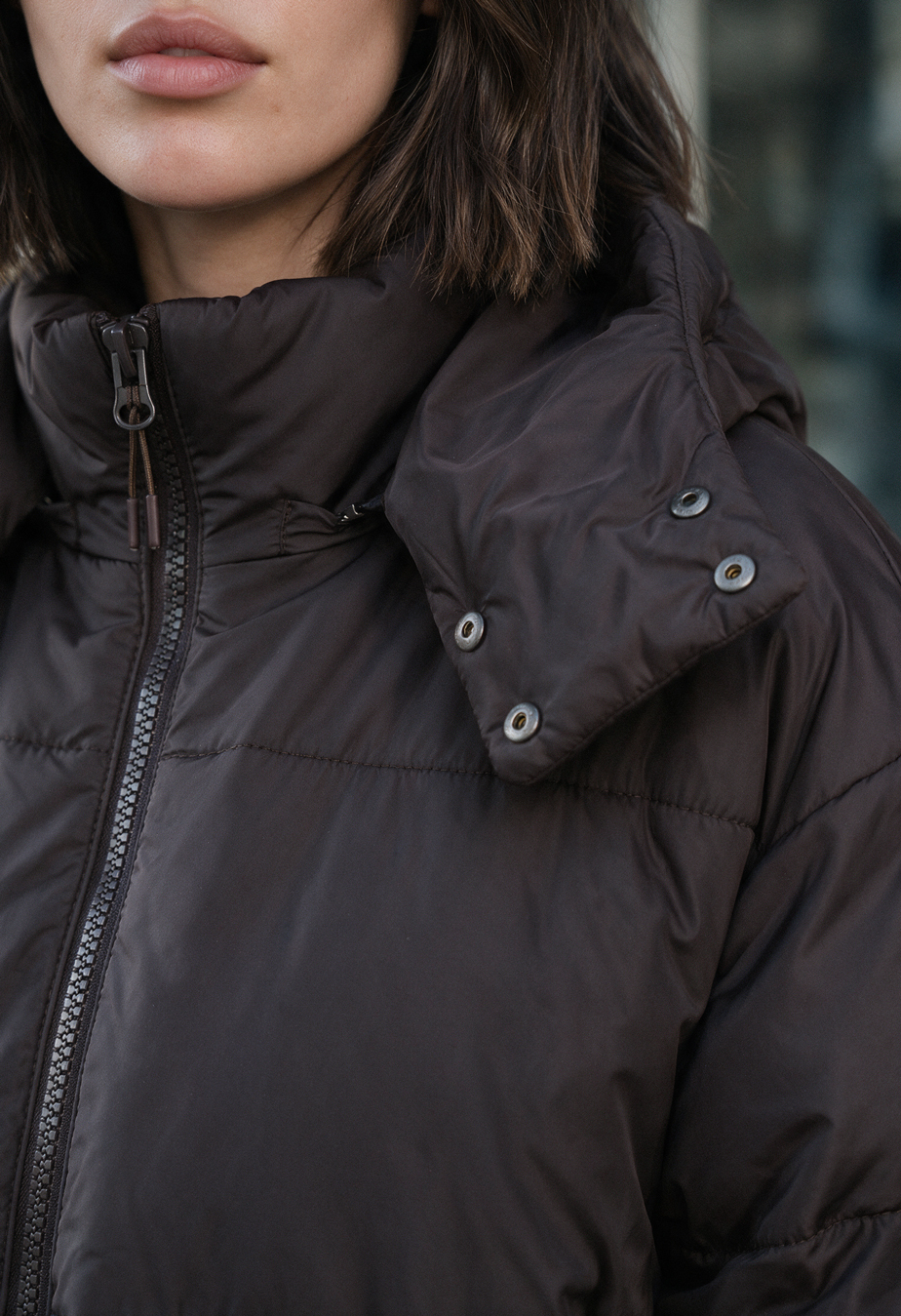 Kurtka zimowa damska Staff ed dark brown