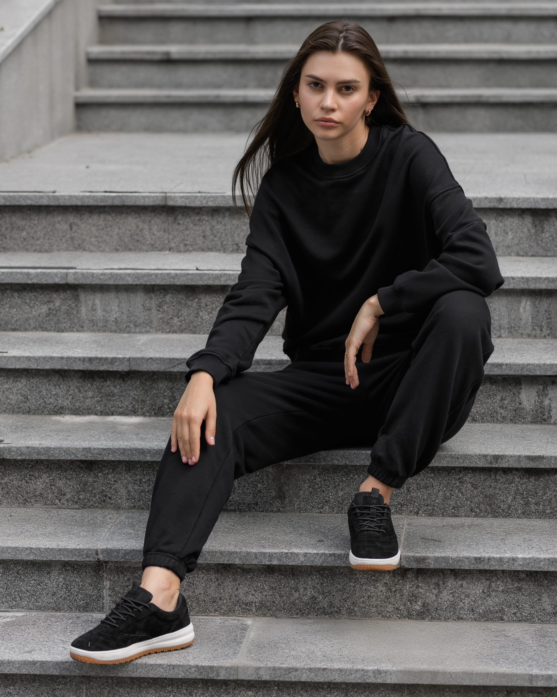 Damski komplet dresowy Staff basic black oversize