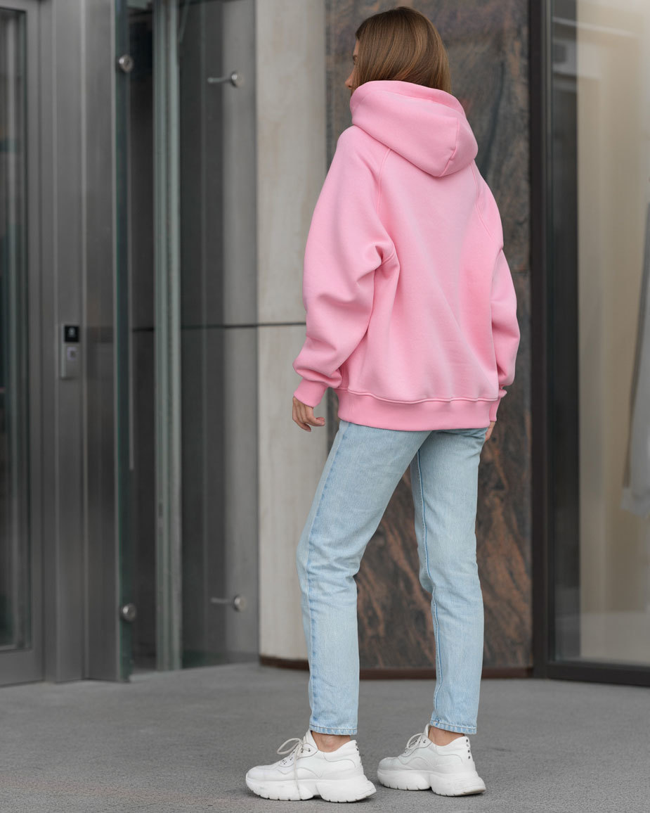 Damska bluza Staff original pink oversize fleece