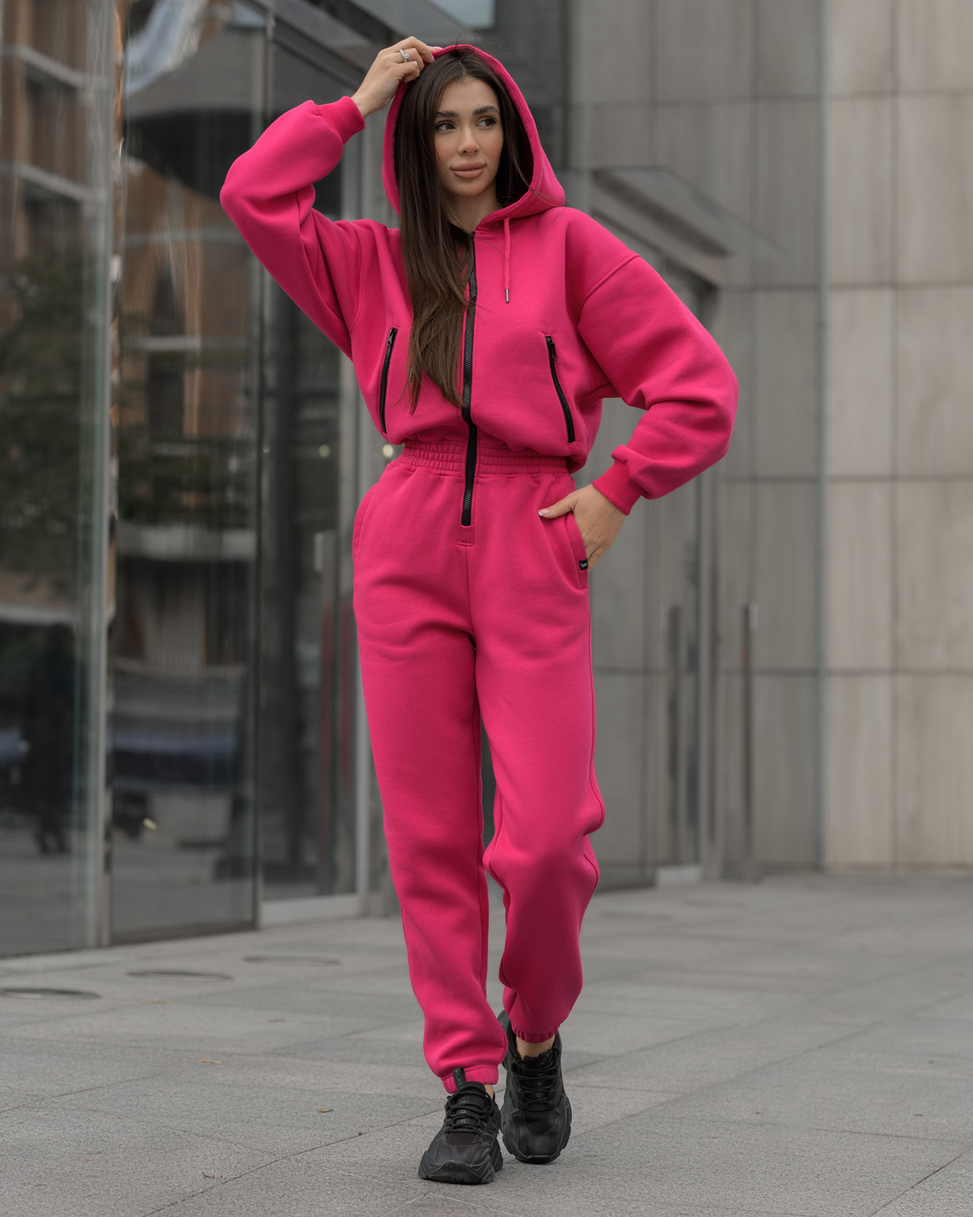 Damski kombinezon Staff ср crimson oversize fleece