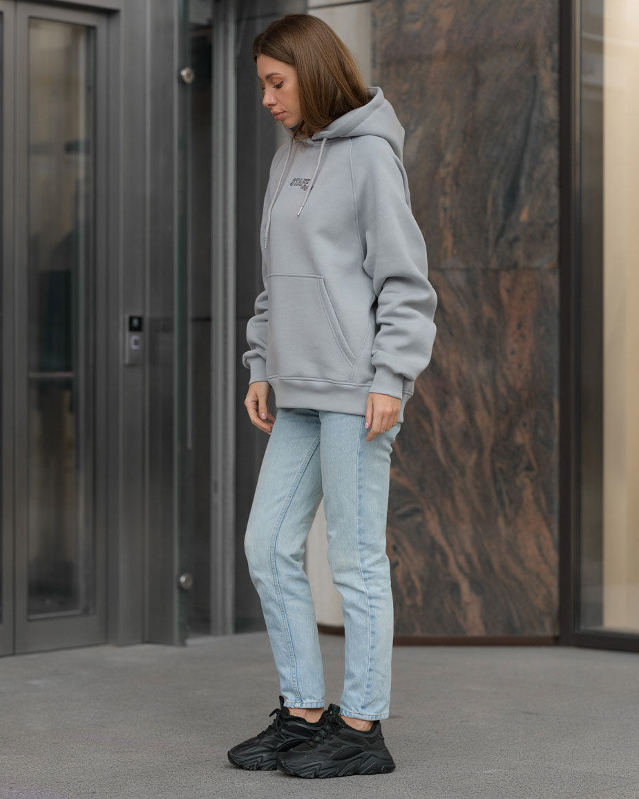 Damska bluza Staff original gray oversize fleece