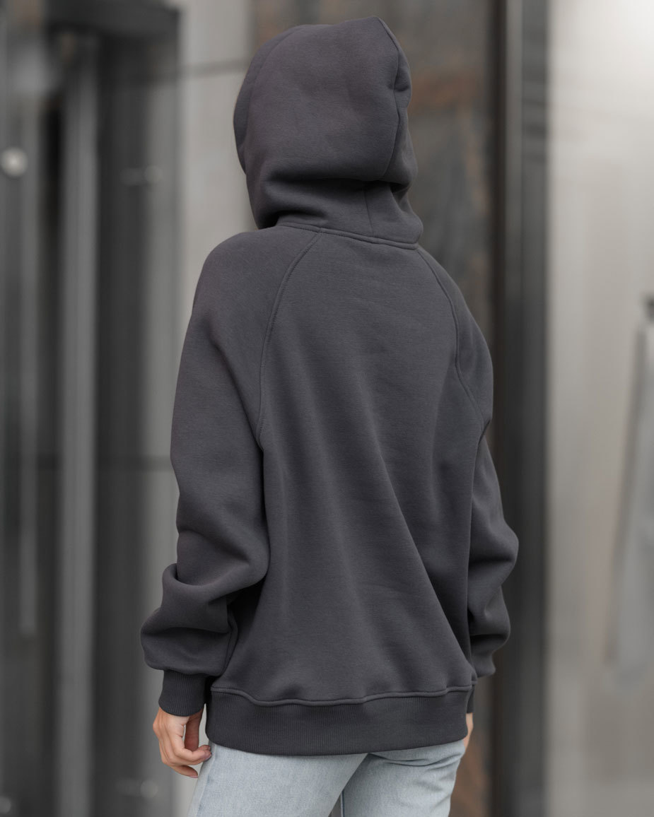 Damska bluza Staff original dark gray oversize fleece