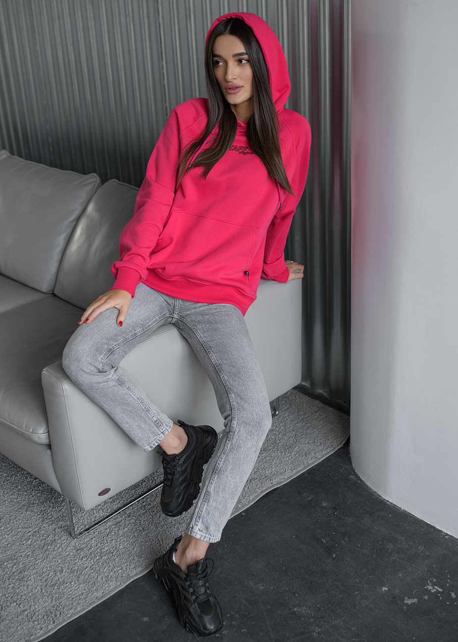 Bluza Staff original rich red oversize