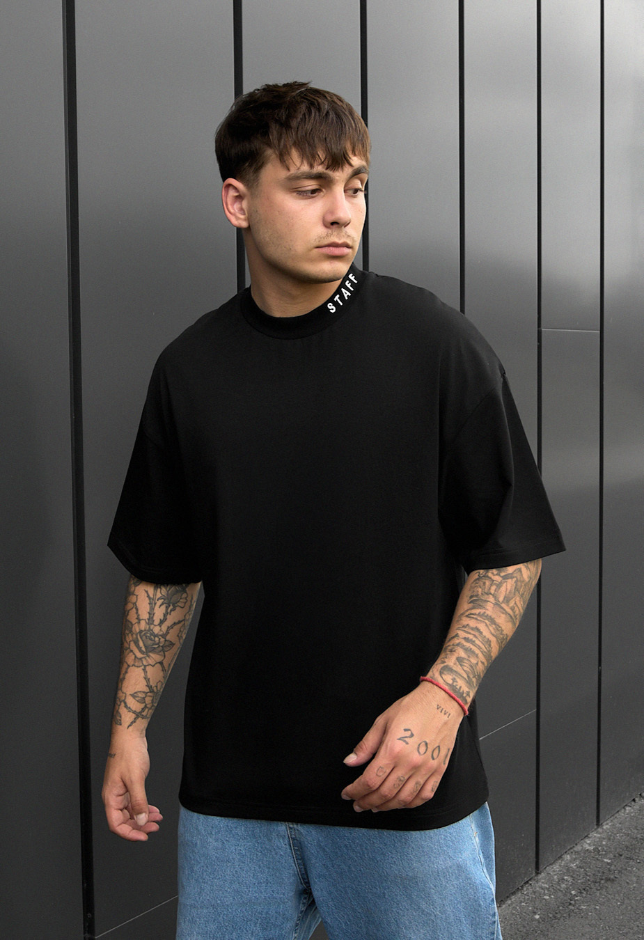 Koszulka Staff logo neck oversize