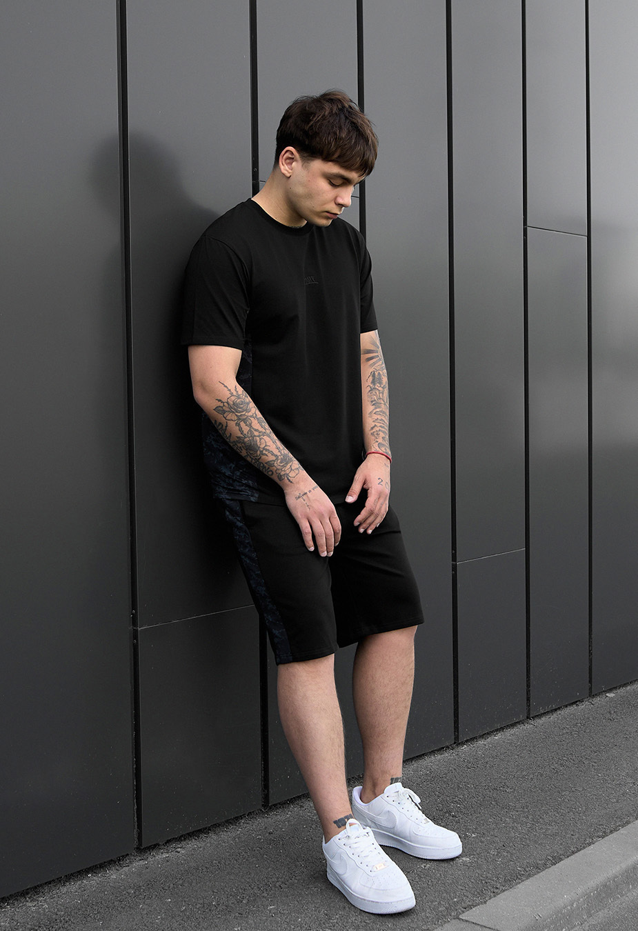 Komplet koszulka + spodenki Staff pro black