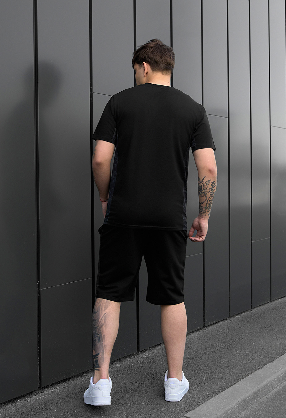 Komplet koszulka + spodenki Staff pro black