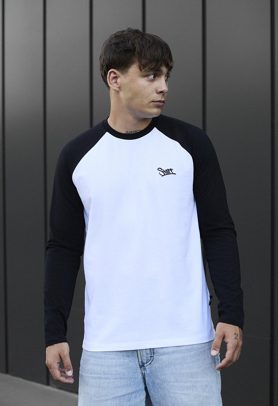 Longsleeve Staff logo white & black