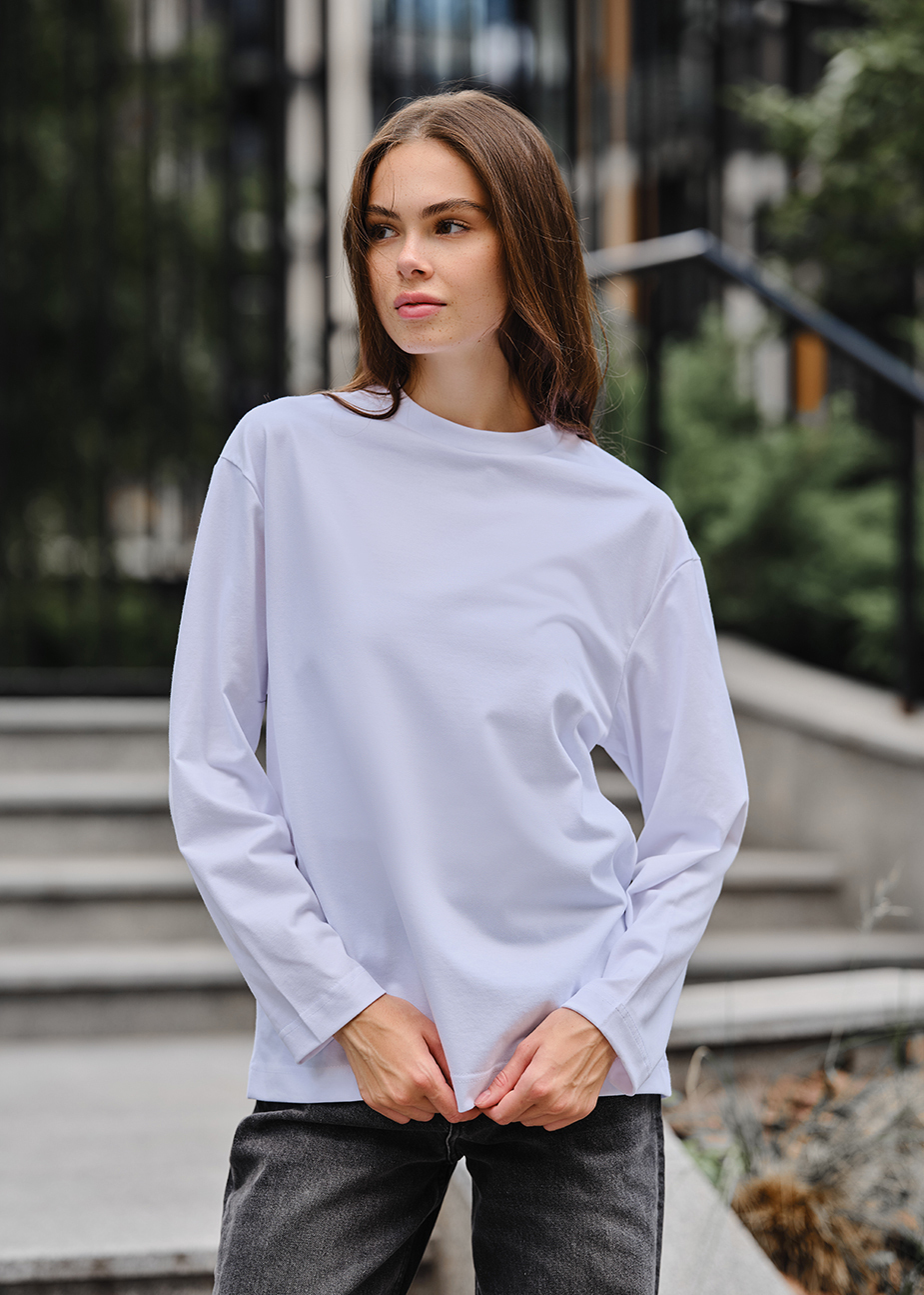 Longsleeve damski Staff os white