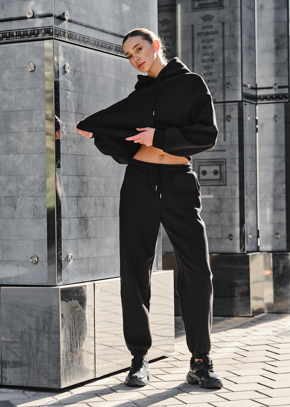 Damski dres Staff co black oversize fleece