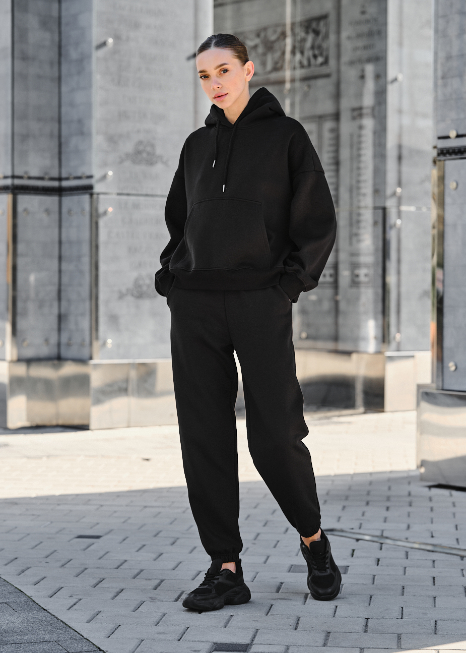 Damski dres Staff co black oversize fleece