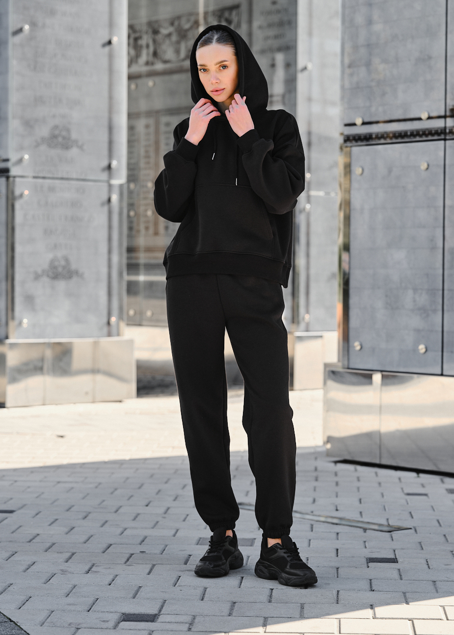 Damski dres Staff co black oversize fleece