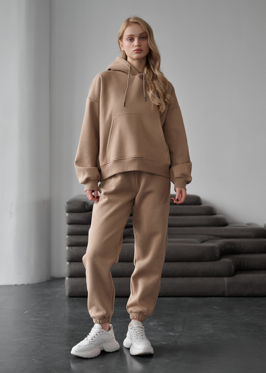 Damski dres Staff co brown oversize fleece