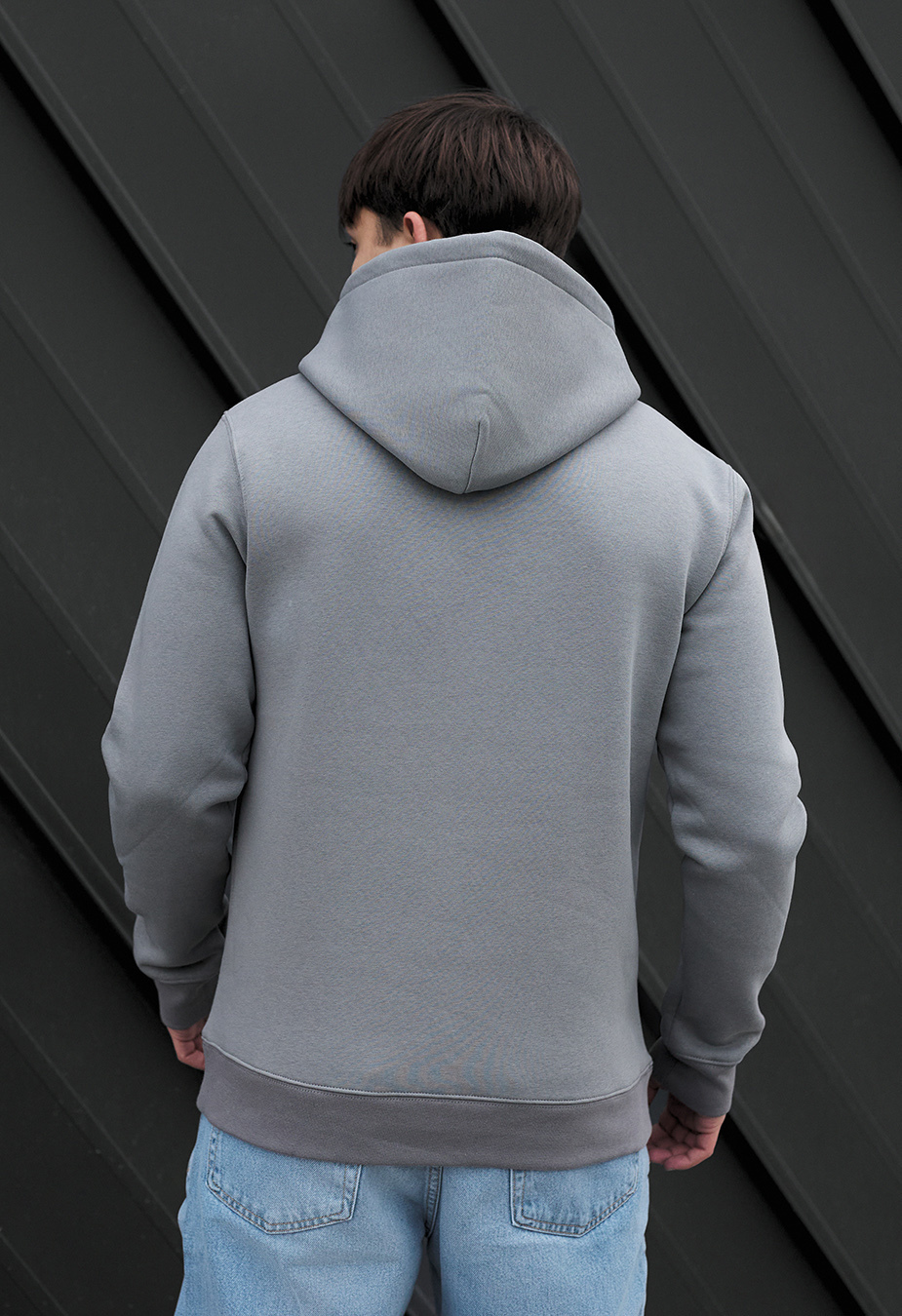 Bluza z kapturem Staff gray basic fleece