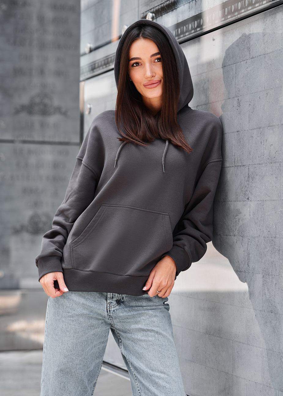 Bluza Staff lav dark gray oversize