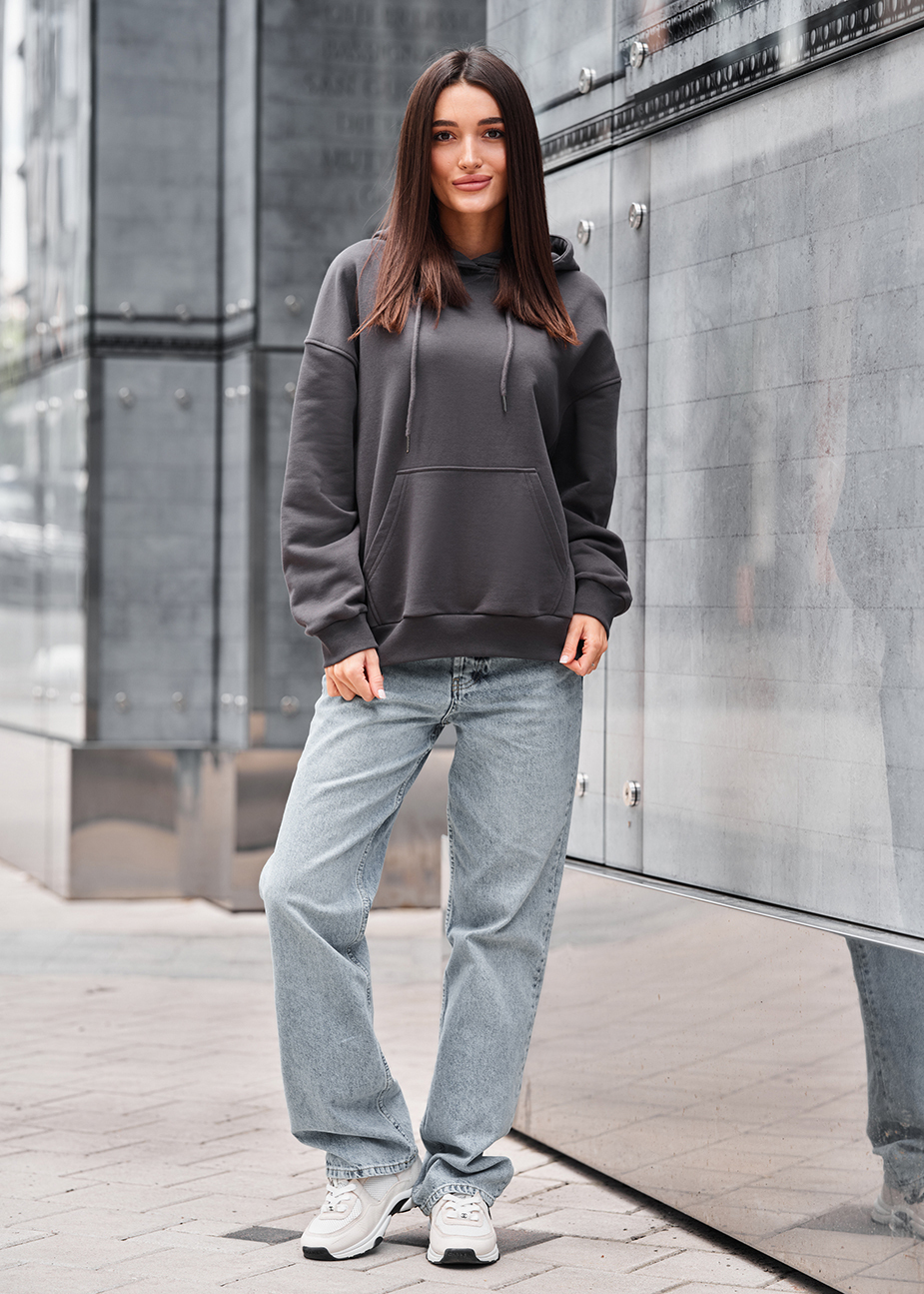 Bluza Staff lav dark gray oversize