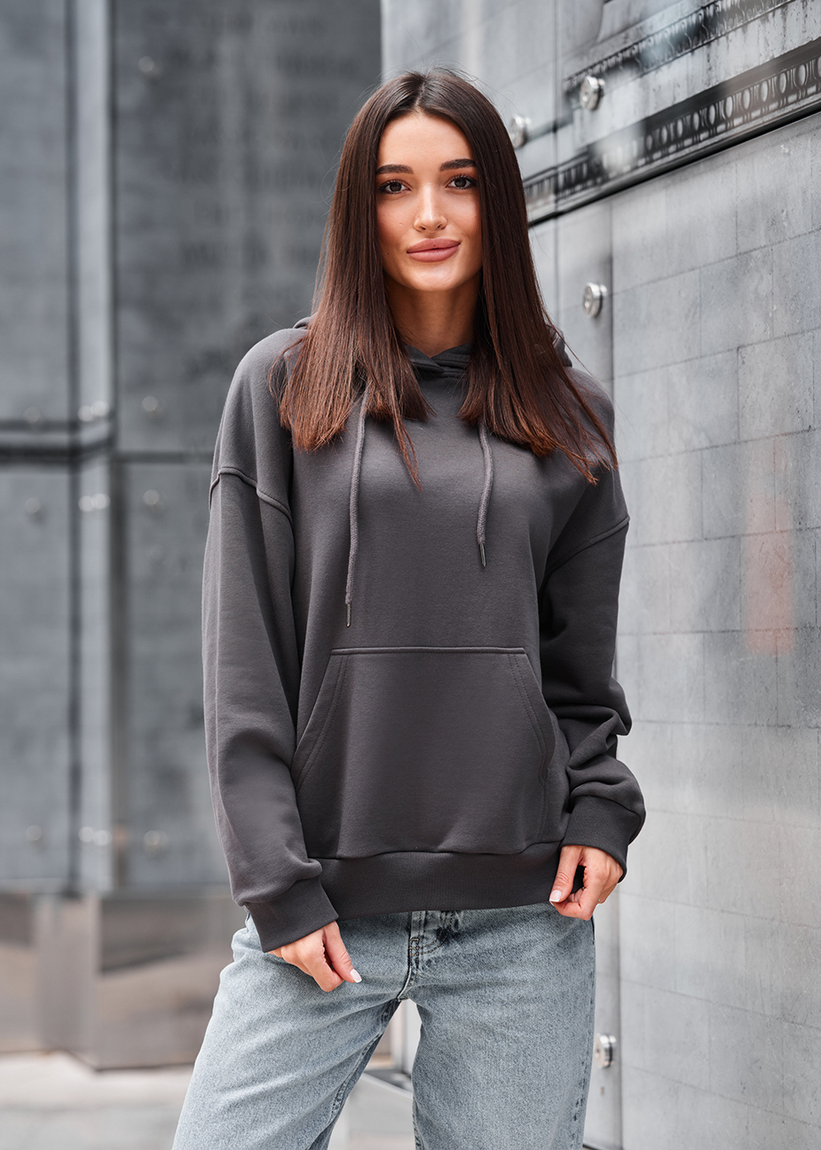 Bluza Staff lav dark gray oversize