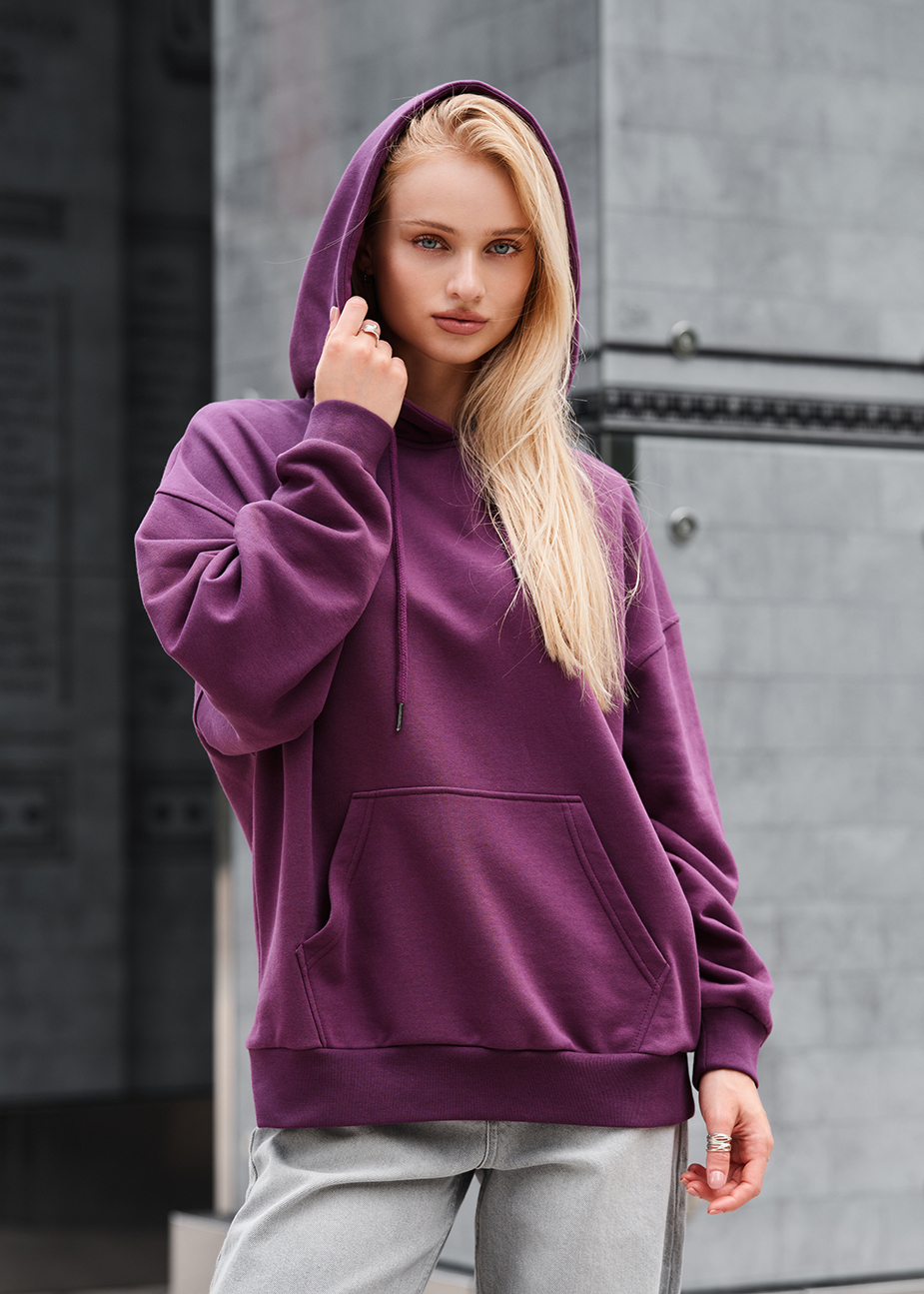 Bluza Staff lav dark viola oversize