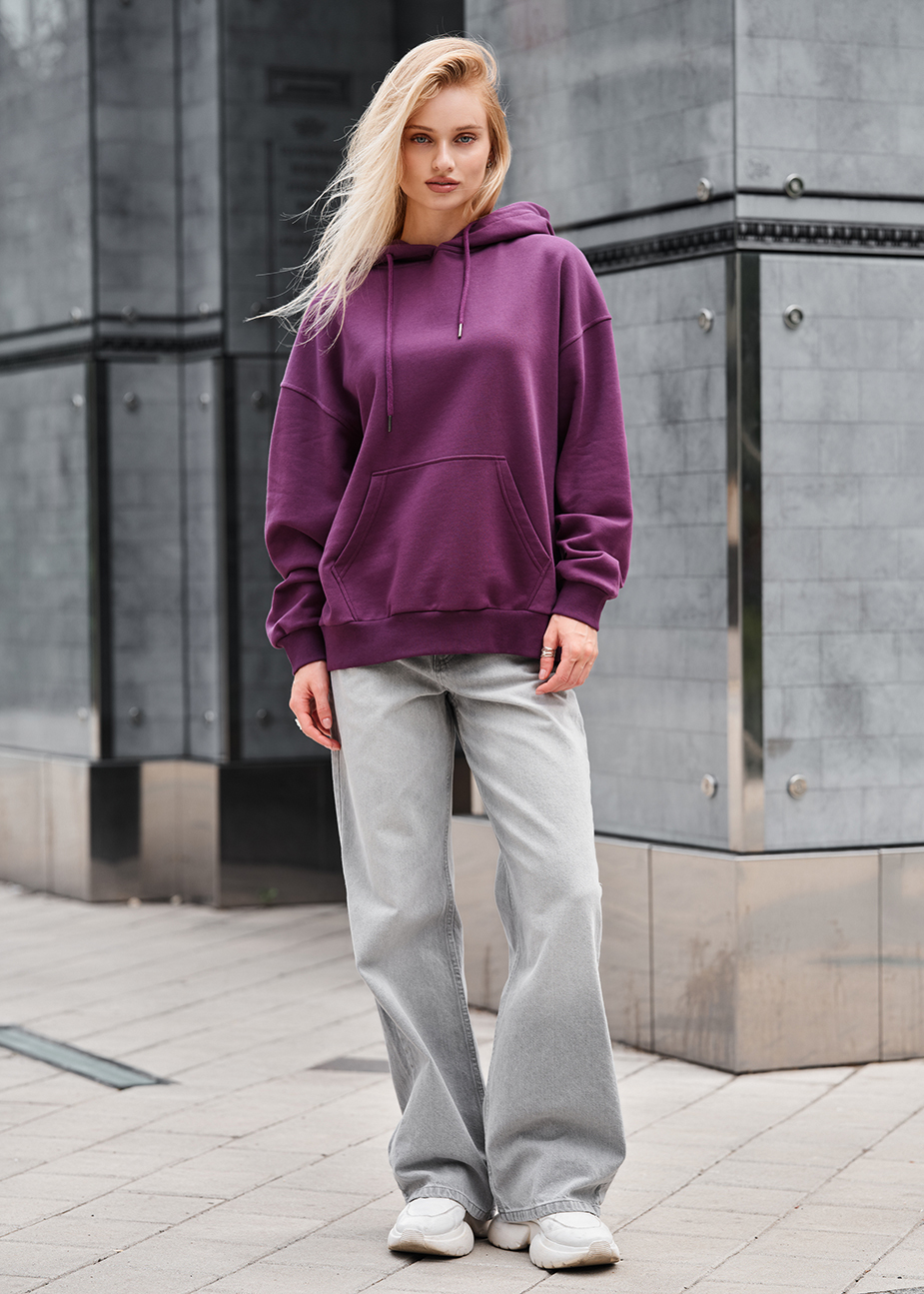 Bluza Staff lav dark viola oversize