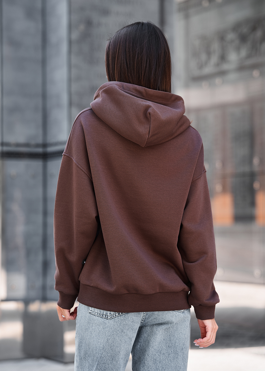 Bluza Staff lav brown oversize